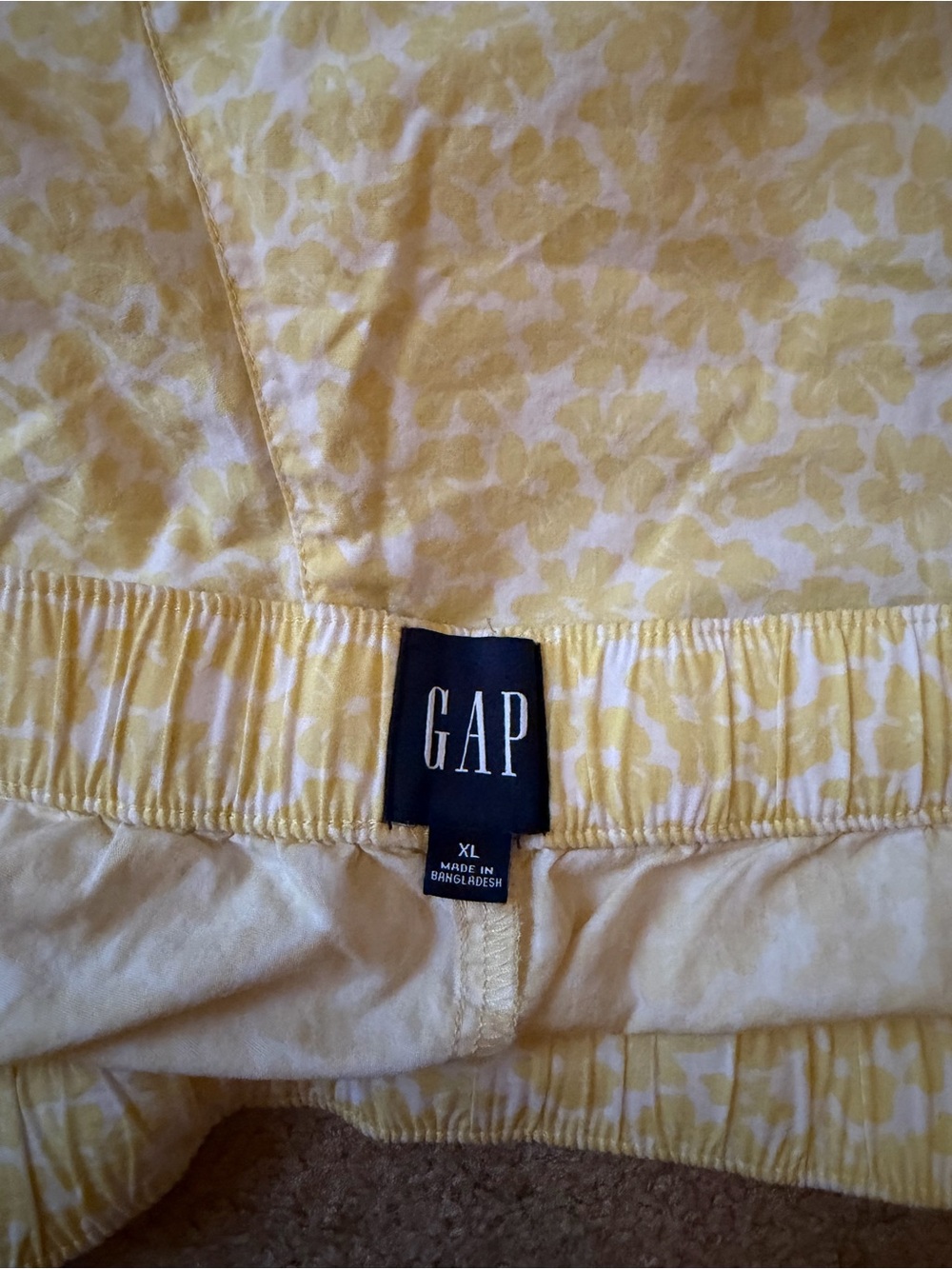GAP Yellow Floral Two-Piece Lounge Set - Picture 3 of 5